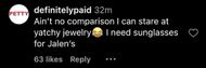 Netizens weigh in on Lil Yachty seemingly dissing Jalen Hurts with his jewelry stack (Image via Instagram/@theshaderoom)